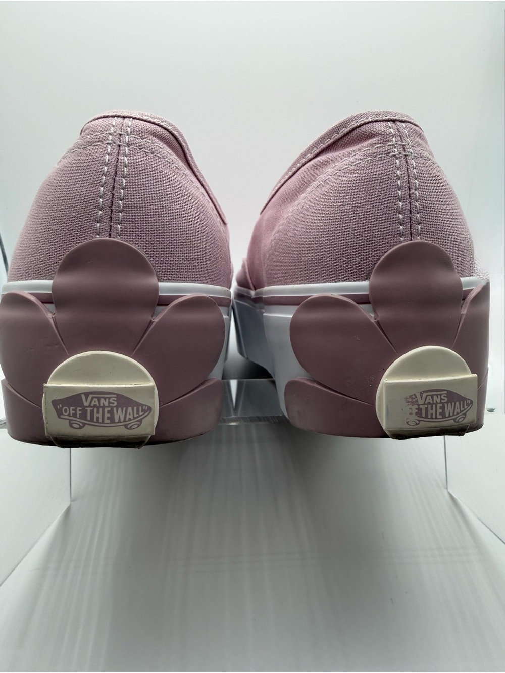 Vans Stackform Keepsake Lilac Sneakers with 3D Flower Decals Platform Skater - Picture 5 of 10